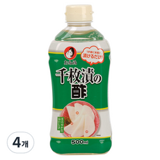 OTafUKU 御多福 醃蘿蔔用醋, 4瓶, 500ml
