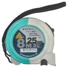 金字塔 捲尺 8M 25MM 尼龍塗層, 1個