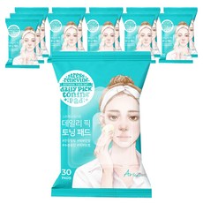 [비건뷰티] 아리얼 데일리 픽 진정 토닝패드 57g, 30개입, 12개