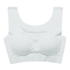 超薄冰絲無痕內衣 2件組, 無鋼圈, 零束縛, 超高彈力, 加高側翼, M, 白色