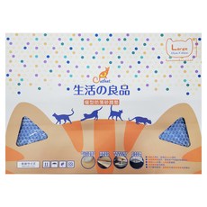 Catfeet 貓型防落砂踏墊, 防止貓砂外濺, 雙層設計, 輕易循環利用, 防水材質, 65 x 49 x 1cm, 冰川藍, 1個