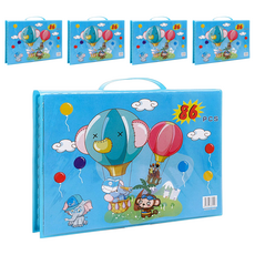 JAR 嚴選 水彩畫筆86件套裝禮盒, 藍色, 5盒