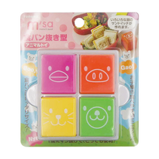 TORUNE 四格吐司壓模 動物 Set, 1組