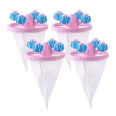 STARIUM 除塵旋轉突起洗衣機過濾網, 4個, 粉紅色