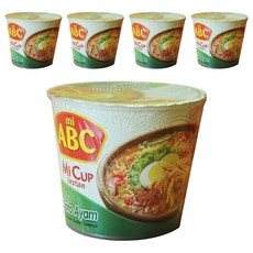 mi ABC 印尼雞肉風味泡麵 杯裝, 5入