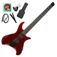 코로나 Aphrodite Headless 일렉기타, Trans Red(EMG), APE-170, 1개