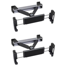 Zliz 頭枕後座車用智慧型裝置支架, 2個, 黑色