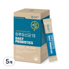 대상웰라이프 정품 하루 유산균 19, 60g, 5개