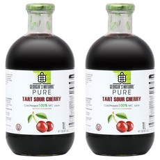 조지아스내추럴 NFC 타트 체리 주스, 1L, 2개
