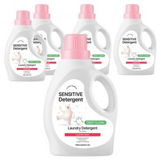 생활공식 센서티브 유아용 세탁세제, 1.8L, 5개