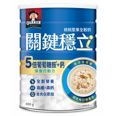 QUAKER 桂格 關鍵穩立全穀奶 核桃堅果, 600g, 1罐