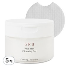 SRB 米水米糠卸妝棉片, 60枚入, 5個