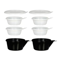 핫쿡볼 원형 발열 보온 도시락 데움용기 내통 4p + 외통 2p + 뚜껑 2p + 발열제 4p 세트, 120g, 1세트