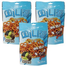 LIKESKY 迷你蝴蝶餅 山葵口味, 75g, 3包