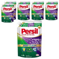 Persil 寶瀅 台灣公司貨 深層酵解洗衣凝露 補充包 薰衣草, 1.5L, 6包