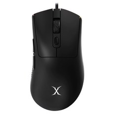 FOXXRAY 狐鐳 彩翼輕量化電競滑鼠 SM-91 60g 超輕量設計 RGB電競氛圍燈效 人體工學設計, FXR-SM-91, Black