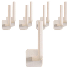 LivingHomeDetail 帽子掛架 強力黏貼 小物掛勾 帽子整理 GE-02, 白色, 9個