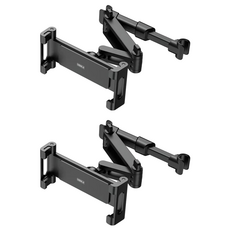 URBAN CAR 後座平板車用手機支架, 2個, 黑色