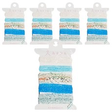 KAWAGUCHI迷你編織器用線 多色混搭 輕巧便攜 手工藝DIY首選, TK15-433, 5入