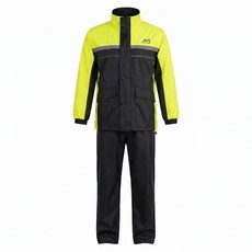 Moto cap 鈦鴻 M203 勁裝版 運動風雨衣, 黃色