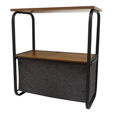 雙手萬能 雙層木質收納茶几邊桌