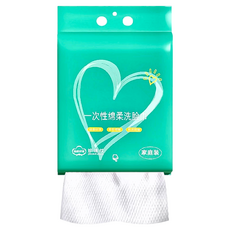 一次性洗臉巾 3包, 白色, 1組