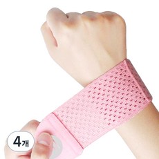 Gwanjeolgaideu 超輕薄纖細手腕護具, 4個, 粉紅色