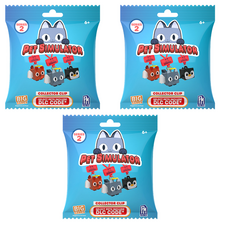 펫 시뮬레이터 컬렉터 클립 피규어 CC1802, 3개