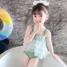 Bebeniz 女童三層蕾絲泳裝組