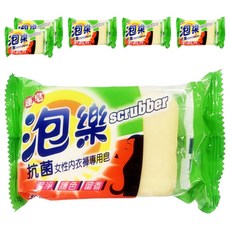 泡樂 抗菌女性內衣褲洗衣皂 160g｜女性貼身衣物專用、抗菌、溫和洗淨、保護衣料, 6入