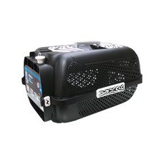 HAGEN CATIT旅行提籃 26.6cm以下適用, 貓剪影黑底白虎紋 黑色, 1個