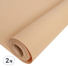 Good given 純牛皮包裝紙 53cm x 10m, 棕色, 2個