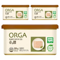 ORGA 動物福利豬純火腿, 200g, 3個