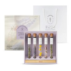 Iloveflowertea 花茶禮盒, 花朵茶棒5種 + 托盤 + 提袋, 1套