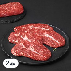 푸드랩플러스 미국산 프라임 척아이롤 200g + 초이스 부채살 400g 콤보팩 세트 (냉장), 2세트