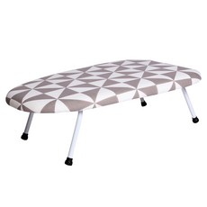 HABITY 基本款輕巧坐式折疊燙衣板, 方格棕