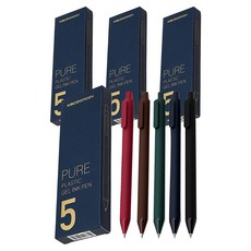 Kaco 純復古中性筆 0.5 毫米 5 件套, 5色, 4組