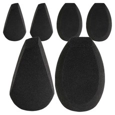 피카소 메이크업 스펀지 몬스터, 블랙, 6개