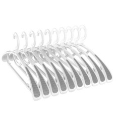 OLG 多合一旋轉防肩角衣架, 白色, 10個