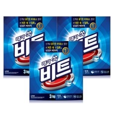 비트 분말세제 일반용 본품, 3kg, 3개