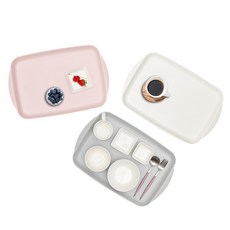 cimelax 長方形托盤, 顏色隨機, 3入