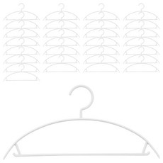 Saenghwalgongsik 弧形防留痕衣架, 40個, 白色