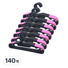 리빙해피 논슬립 옷걸이, 핑크, 140개