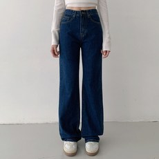 Planday 女款 長版/中長版/短版 Goni 半寬版牛仔褲