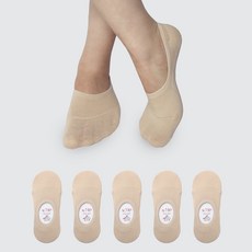 에이원패션 여성용 실속형 무지 페이크 덧신 5켤레 세트