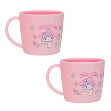 Lilfang My Melody 雙色手柄杯 230ml, 2個, 混色
