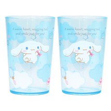 LiLFANT 大耳狗彩色透明特大杯, 2個, 混合顏色