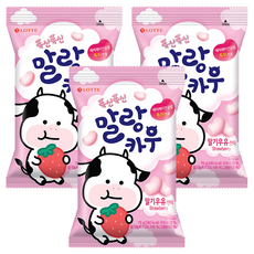 LOTTE 樂天 Malang Cow草莓, 79g, 3個