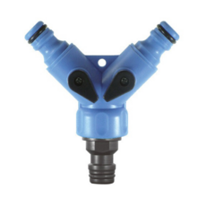 Elephant Waters 沐象 雙奶嘴龍頭接頭 珠鍊型 連接快速接頭, 9 x 9cm, 1個