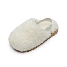 LA STELLA 童款羊絨毛鬆緊帶拖鞋